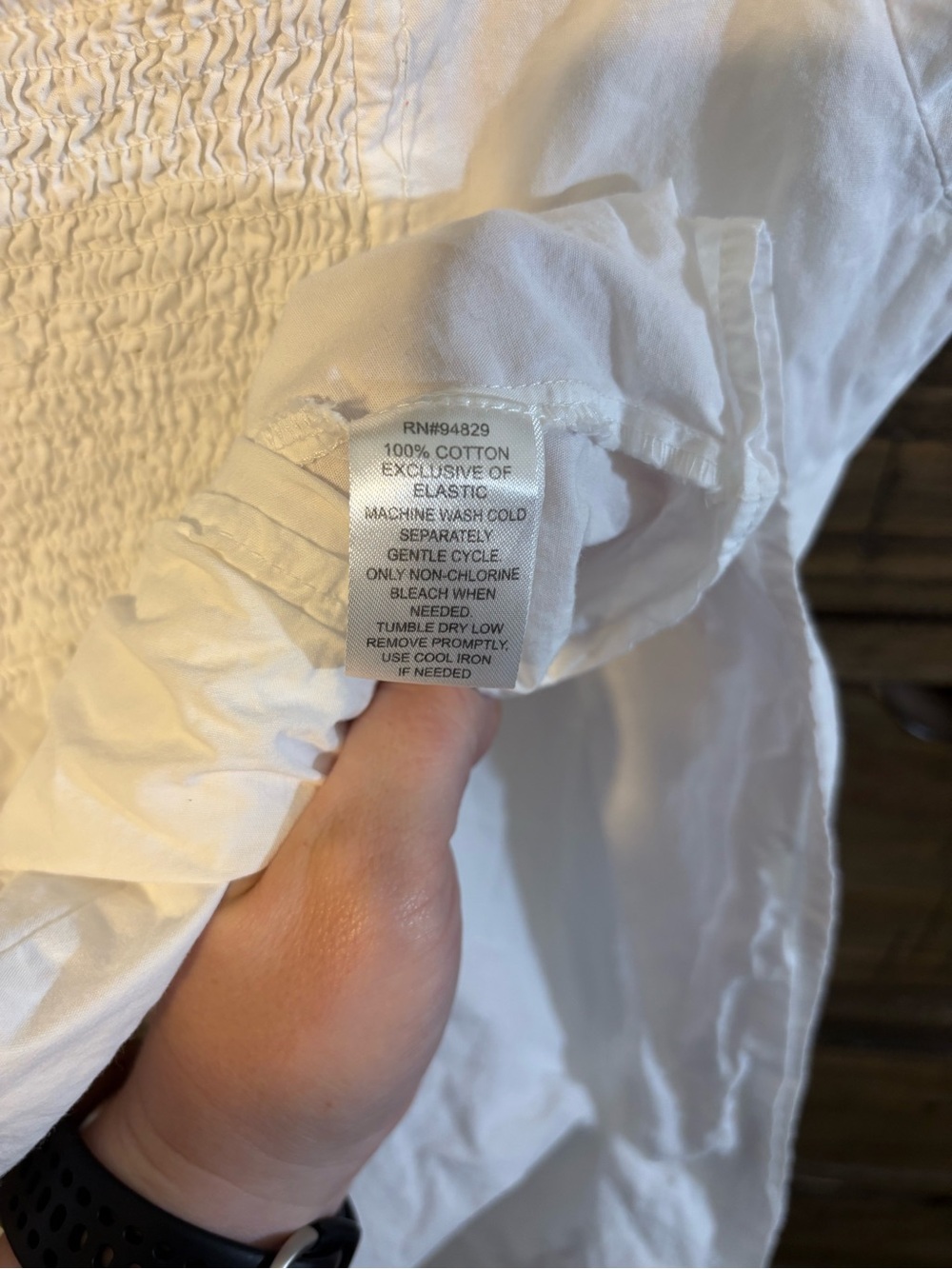 Planet Gold White Babydoll Mini Puff Sleeve Cottagecore Milkmaid Cotton Dress L - Picture 5 of 5